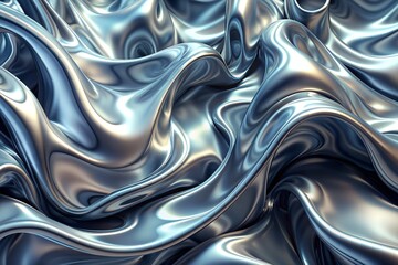 abstract silver liquid metal background
