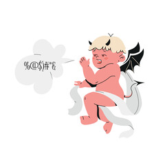 shoulder devil whispering mischiefs