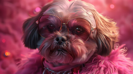 Step into the glamorous world of canine fashion as Shih Tzus showcase the latest trends on a glittering runway. Picture these elegant companions strutting confidently in designer 