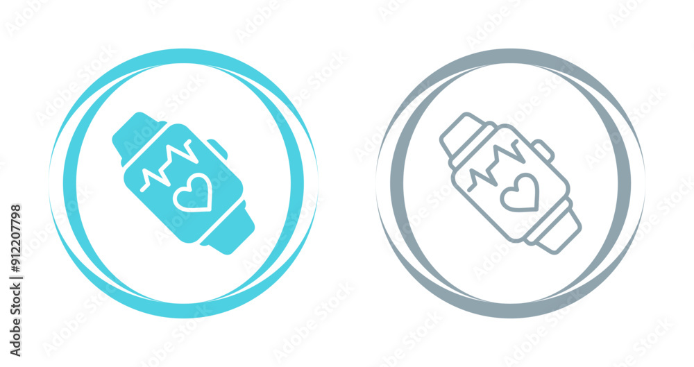 Wall mural Fitness Tracker Vector Icon