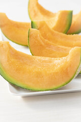 熟した美味しいメロン