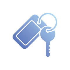 Room key vector icon