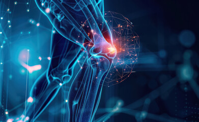 depiction of a knee joint in pain