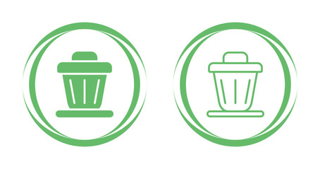 Trash bin Vector Icon