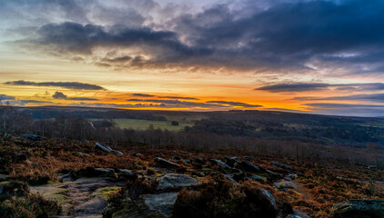 sunset in the mountains, Milstone Edge