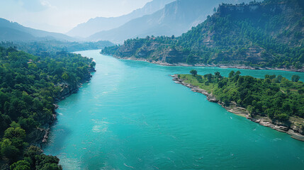 the beautiful view of ganga river