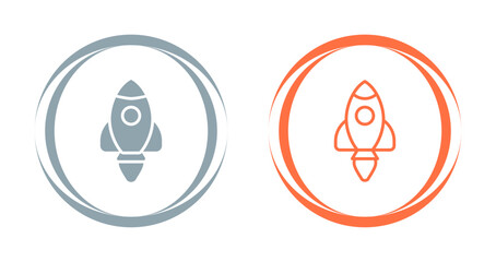 Rocket Lunch Vector Icon