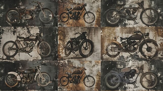 motorcycle pattern wallpaper