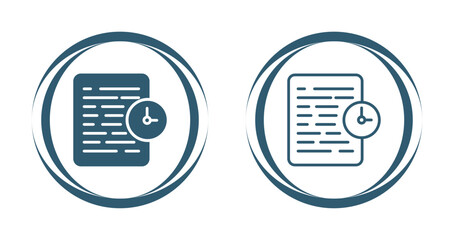 Document History Vector Icon