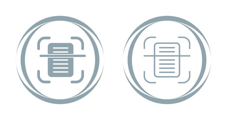 Document Scanning Vector Icon