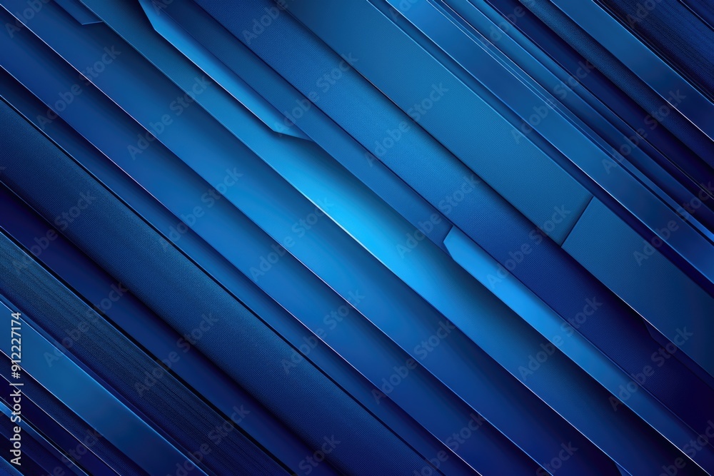 Poster A stylized blue background featuring intricate lines and patterns