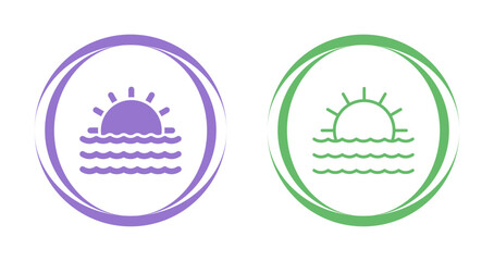 Obraz premium Sunset Vector Icon