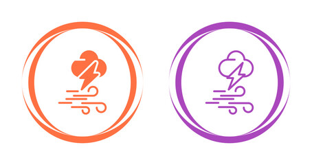Fototapeta premium Storm Vector Icon