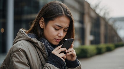 Young woman using mobile phone
