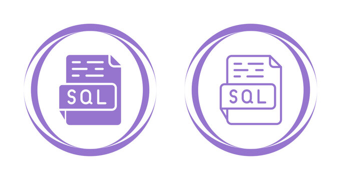 SQL Vector Icon