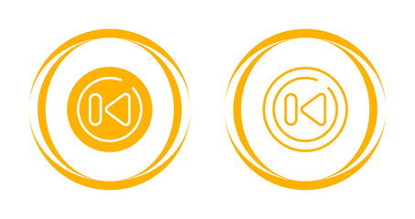 Rewind Circle Vector Icon