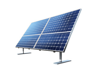 Solar panel isolated on transparent or white background