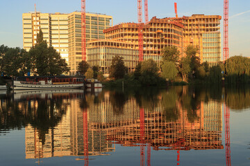 Neues Stadtquartier am Berliner Nordhafen; Blick zur Europacity an der n&ouml;rdlichen Heidestra&szlig;e