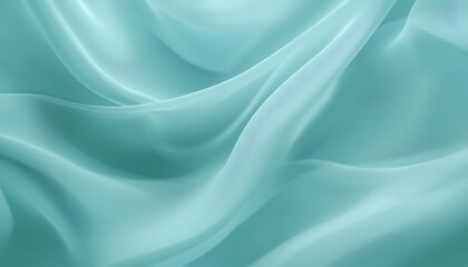 Fototapeta premium Silky soft light teal turquoise abstract background