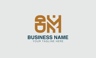 OM O om initial logo | initial based abstract modern minimal creative logo, vector template image. luxury logotype logo, real estate homie logo. typography logo. initials logo