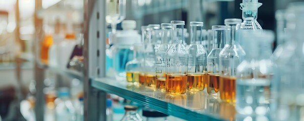 Close Up of Syringe in Chemistry Lab