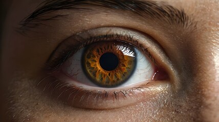 close up of human eye