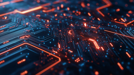 Obraz premium electronic circuit board