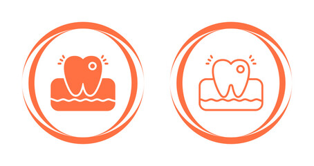 Obraz premium Toothache Vector Icon