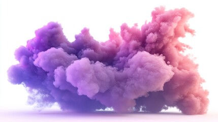Fototapeta premium 3D Abstract Cloud Formations in Purple and Pink - Download