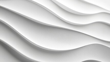 Obraz premium White Layered Paper Textures with Subtle Depth - 3D Stock Image