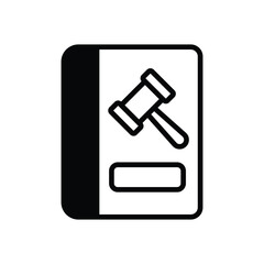 Politician Book vector icon