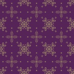 Fototapeta premium Gold flower pattern design
