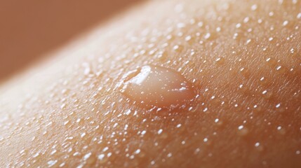 Fototapeta premium Clear Fluid-Filled Blister on Forearm - Skin Condition Image