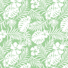 Seamless leaf pattern on background.textile design Beautiful