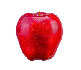 Red apple fruit isolated on white background