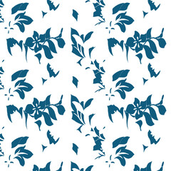 Seamless leaf pattern on background.textile design Beautiful