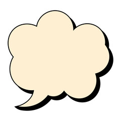 Retro Speech Bubble