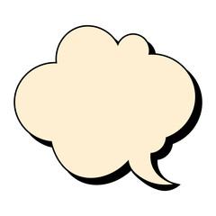 Retro Speech Bubble