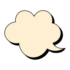 Retro Speech Bubble