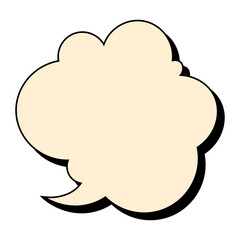 Retro Speech Bubble