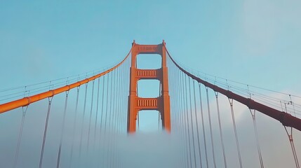 Fototapeta premium The Golden Gate Bridge in San Francisco, California, USA.
