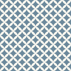 Blue White Stars Geometric Pattern Background