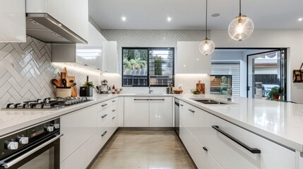 Fototapeta premium Modern Kitchen Interior Design