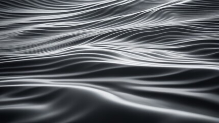 Fototapeta premium Wavy Water in Black and White