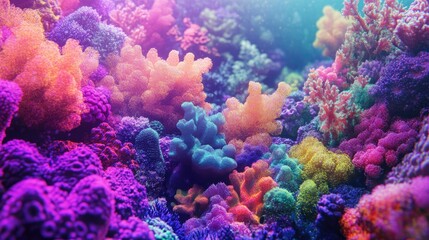 Obraz premium 3D abstract coral reef, vibrant and organic