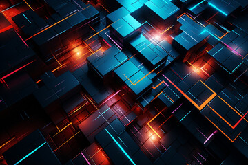 Futuristic Adventures in Rangercore Dynamic Squares in Motion The Transportcore Chronicle Navigating Dynamic Background Magic