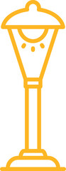 Street Lamp Icon Line Art