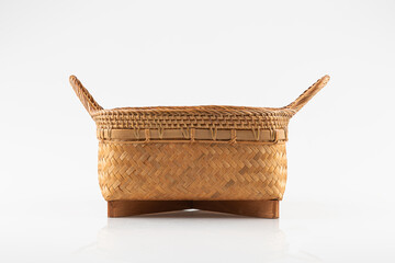 a basket against a white background