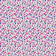 Nature-Inspired Leaf Design: Seamless Textile Print.
