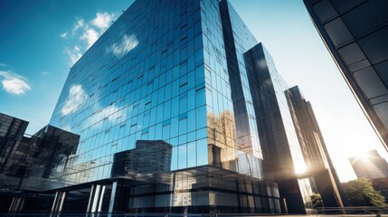 Naklejka premium Reflective Glass Skyscraper